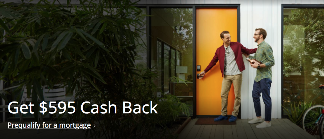 Chase Bank Home Mortgage Promotion: $595 Cash Back