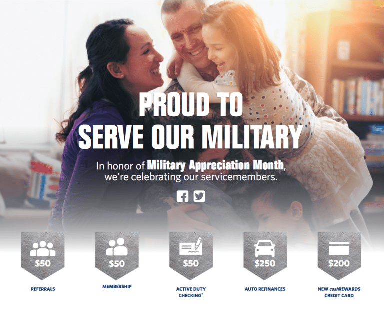 Navy Federal Credit Union 600 Bonuses for Military Appreciation Month