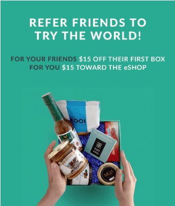 Try The World Gourmet Food Subscriptions Refer A Friend Program