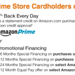 Amazon Prime Store Card Rebates Financing