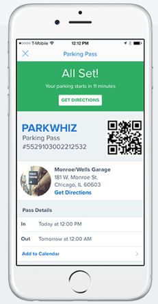 ParkWhiz Parking App