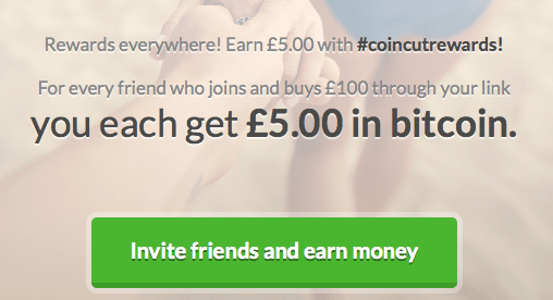 CoinCut Bitcoin Refer A Friend Program Bonus