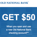 Old National Bank Checking Account Bonus
