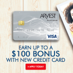 Arvest Bank Rewards Credit Card 100 Bonus Offer