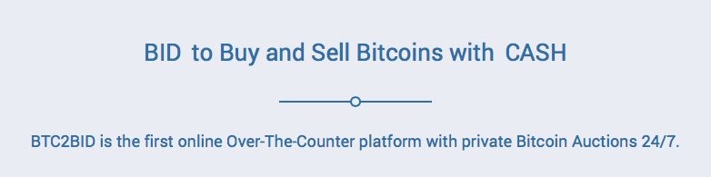 BTC2BID Private Bitcoin Auctions