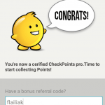 CheckPoints Bonus Referral Code
