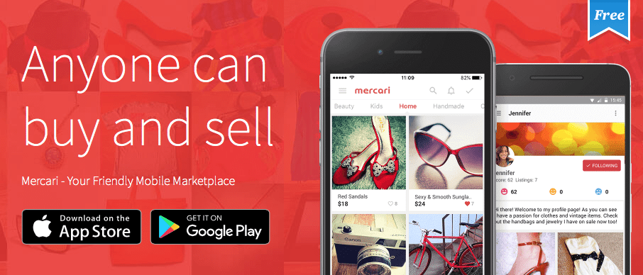 Mercari Resale Shopping App Free $10 Credit and $2 Referrals