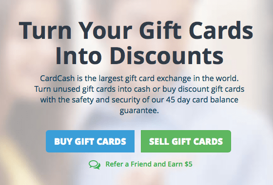 Purchase gift cards at discount Take advantage and buy other people's unwanted gift cards and codes at a discount. Pay less than you would have by paying with discounted cards at your favorite retailer.