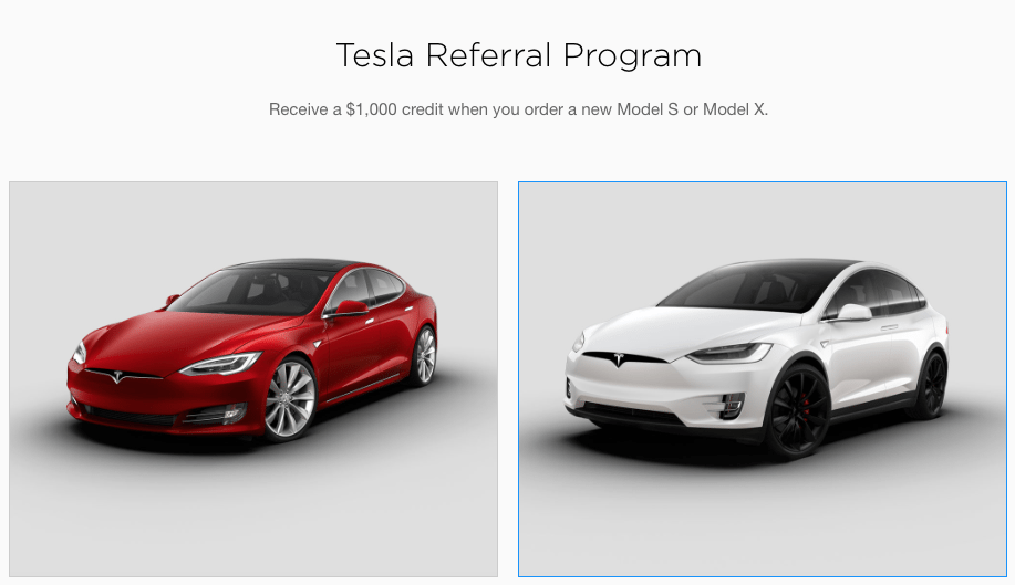 Tesla Motors Referral Program