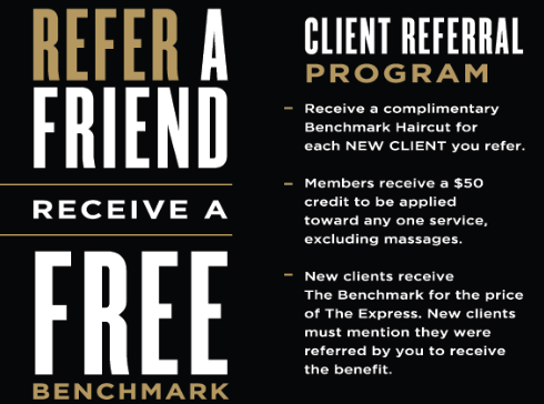 Boardroom Salon for Men Referral Program