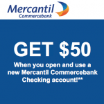 Mercantil Commercebank New Checking Account Bonus