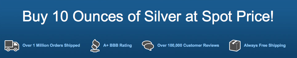 JM Bullion Buy 10 Ounces of Silver at Spot Price