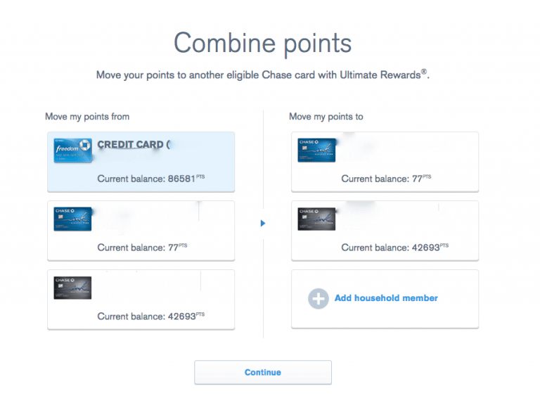 How To Combine Your Chase Ultimate Rewards Points Together