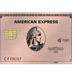 American Express Rose Gold Metal Card