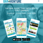 BARVENTURE Bar Guide App Offers 2 for 1 Drinks