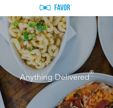 Favor Delivery Promo Code