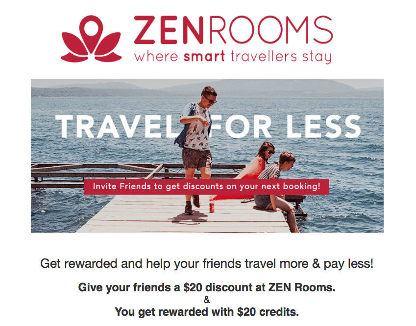 ZEN Rooms Budget Hotel Booking in Southeast Asia 20 Referral Credits