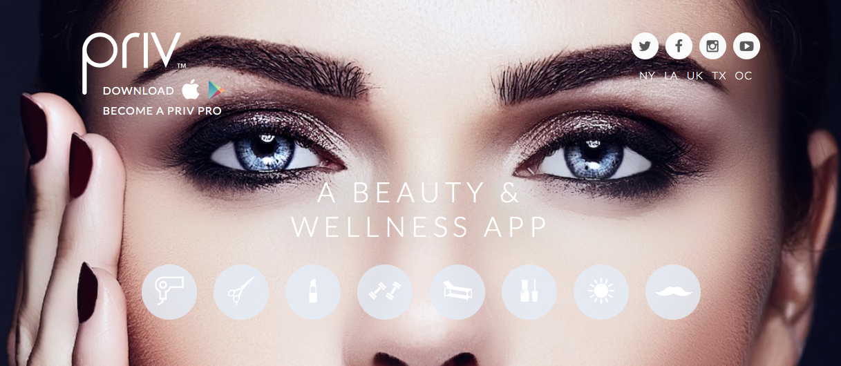 PRIV Beauty and Wellness App