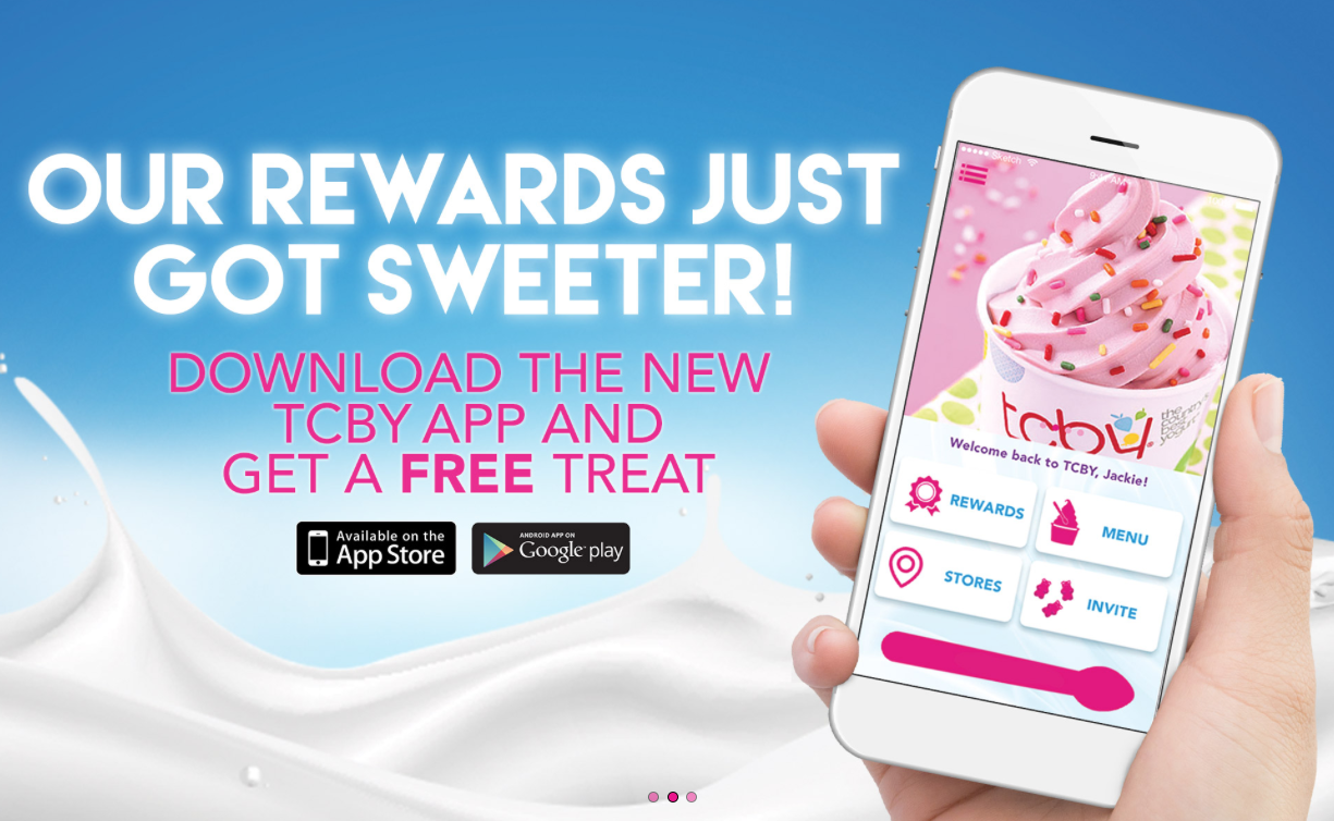 TCBY App The Countrys Best Yogurt Free Treat Reward