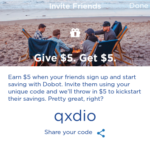 Dobot Savings App $5 Referral Bonuses