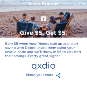 Dobot Savings App $5 Referral Bonuses