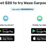 Waze Carpool $20 Referral Bonus Credit
