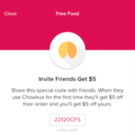Chowbus Asian Food Free Credit Referral Code