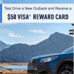 Car Test Drive Cash Bonus Rewards