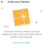 Vinted Clothing Exchange Referral Program Bonus