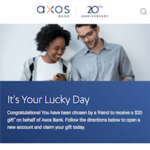 Axos Bank Checking Referral Bonus