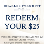 Charles Tyrwhitt Discount Code Referrals