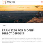 Monifi Banking App $250 Cash Bonus