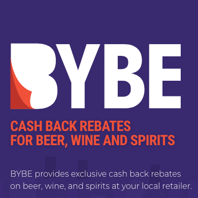 Bybe BYBE: Earn Cash Rebates on Beer, Wine and Spirits at Local Retailers