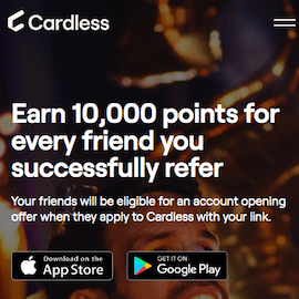 Cardless Credit Cards: $150 Sign-Up Bonus + $50 Referrals