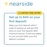 Nearside Business Checking Account Cash Bonuses