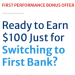 First Bank Performance Bonus Offer