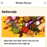 Misfits Market Referral Discount Credits