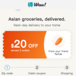 Weee! Asian Groceries $20 Coupon Code Referral Promotion