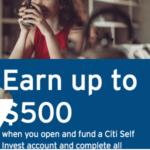 Citi Self Invest $500 Self-Directed Investing Bonus