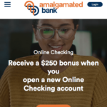 Amalgamated Bank $250 Online Checking Promotion