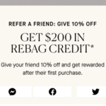 Rebag Coupon Code and Referral Credits