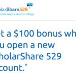 ScholarShare 529 College Savings Plan $100 Bonus Promotion