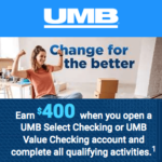 UMB Bank Checking Account Promotion