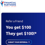 Financial Partners CU Referral Program Bonuses