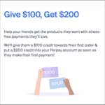 PerPay Give $100, Get $200 Referral Credits