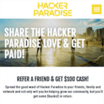 Hacker Paradise Referral Reward Discounts