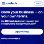 OnDeck Small Business Lending Cash Back Bonus