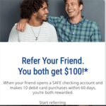 SAFE Credit Union Referral Bonuses