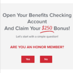 Honor Credit Union Benefits Checking Account Bonus