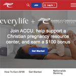 America's Christian Credit Union $100 New Member Bonus